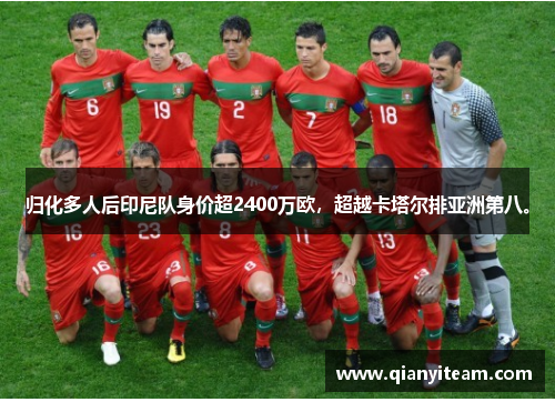 归化多人后印尼队身价超2400万欧,超越卡塔尔排亚洲第八。 归化多人后印尼队身价超2400万欧,超越卡塔尔排亚洲第八。