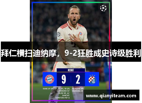 拜仁横扫迪纳摩,9-2狂胜成史诗级胜利 拜仁横扫迪纳摩,9-2狂胜成史诗级胜利